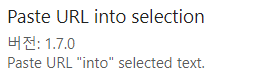 옵시디언 커뮤니티 플러그인, Paste URL into selection